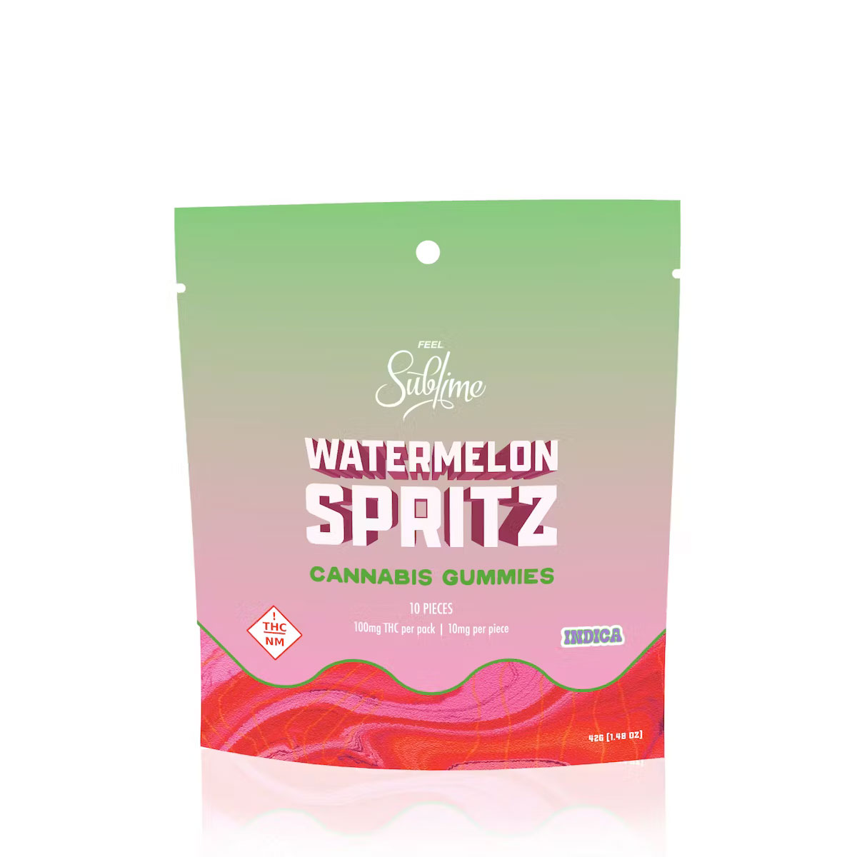 Watermelon Spritz Gummies | 100mg by Sublime