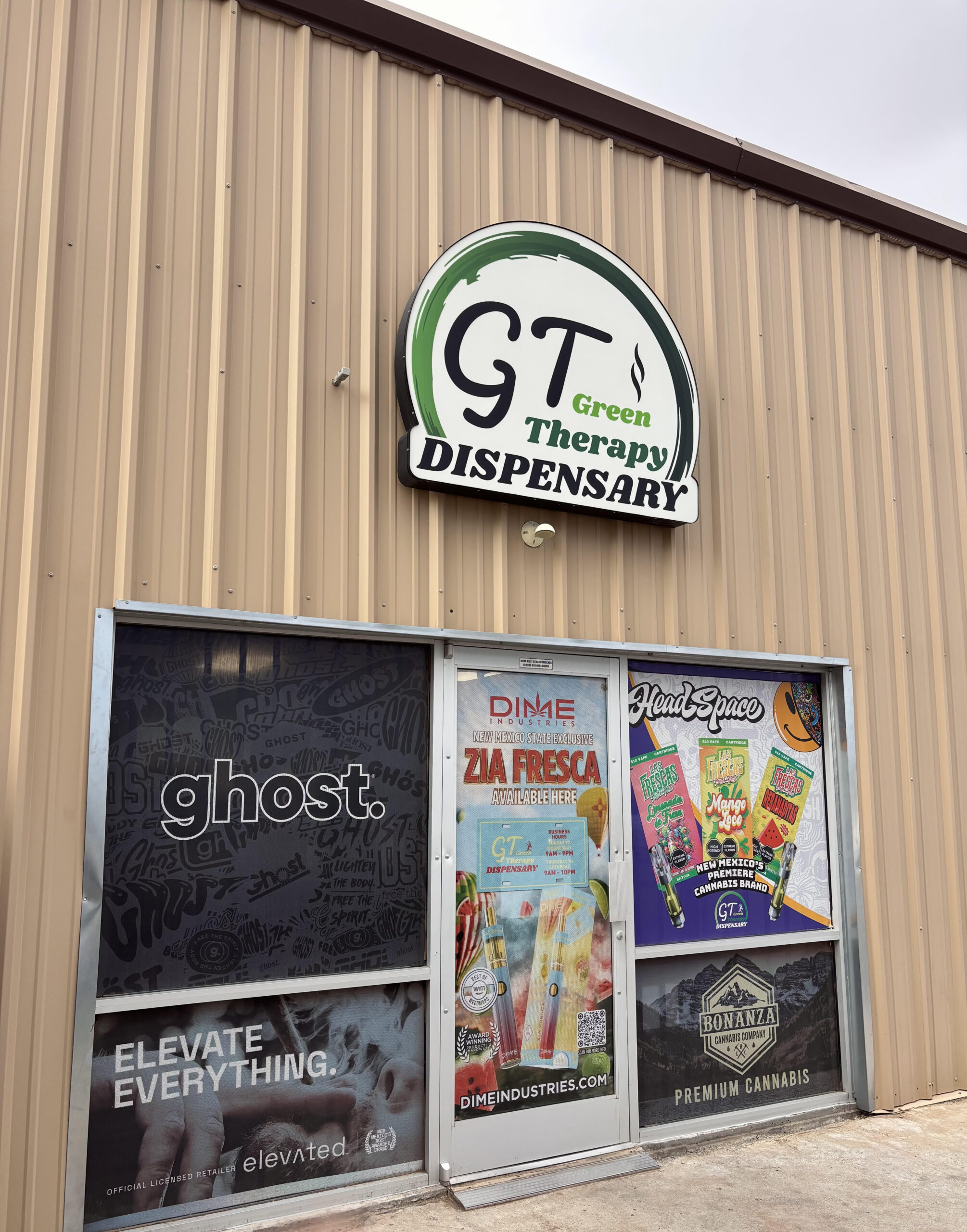 Best recreational dispensary near El Paso at Green Therapy Dispensary in Chaparral, New Mexico